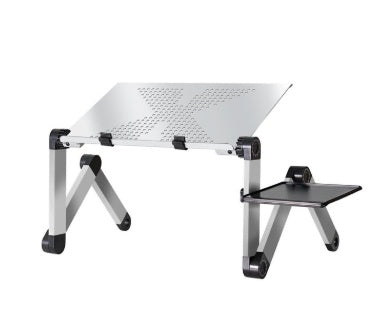 Adjustable Laptop Table Stand – Foldable Ergonomic Desk with Mouse Pad
