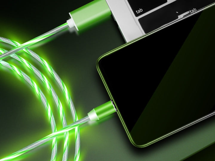 Magnetic LED Charging Cable – iPhone/Android/Type-C