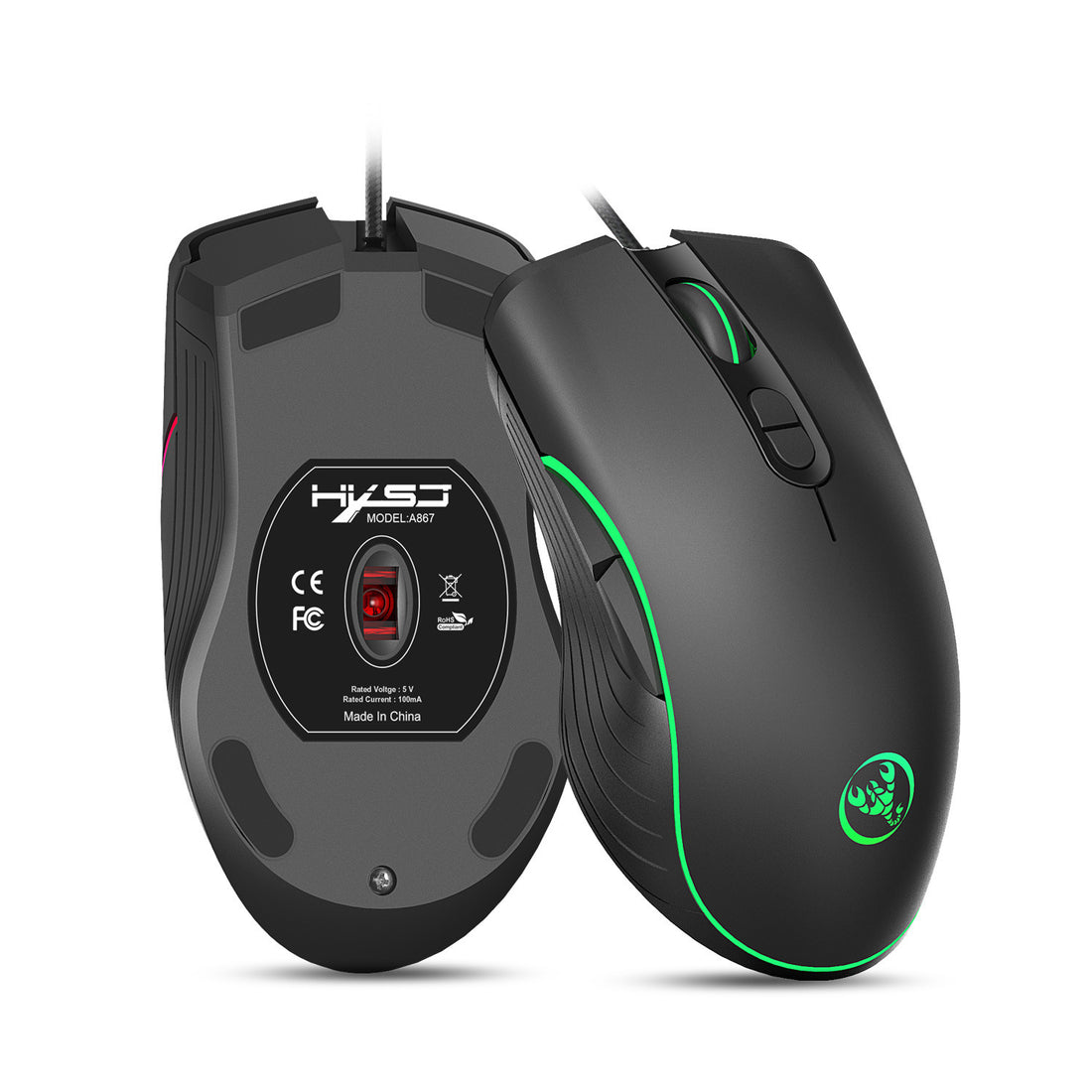 RGB Wired Gaming Mouse 7-Button 6400 DPI