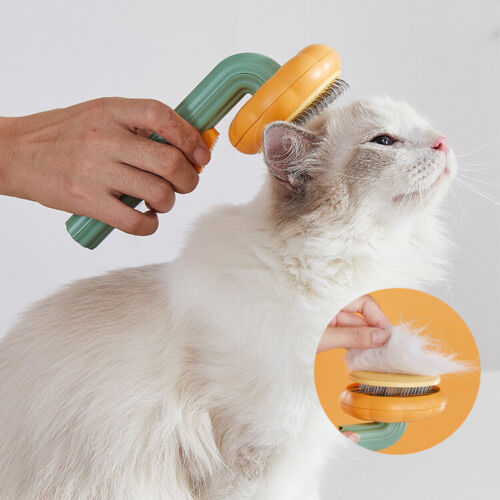 Pumpkin Pet Grooming Brush – Self-Cleaning Slicker