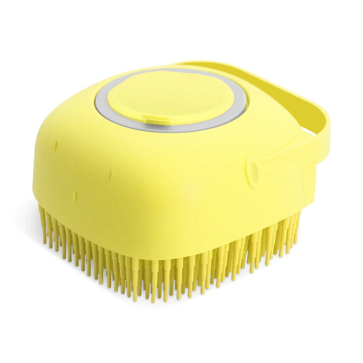 Silicone Pet Bath Brush – Shampoo & Massage Comb