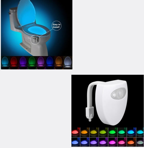 Toilet LED Night Light – Motion Sensor, 8 Colors