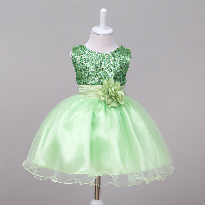Baby Sequin Flower Girl Dress – Princess Gown