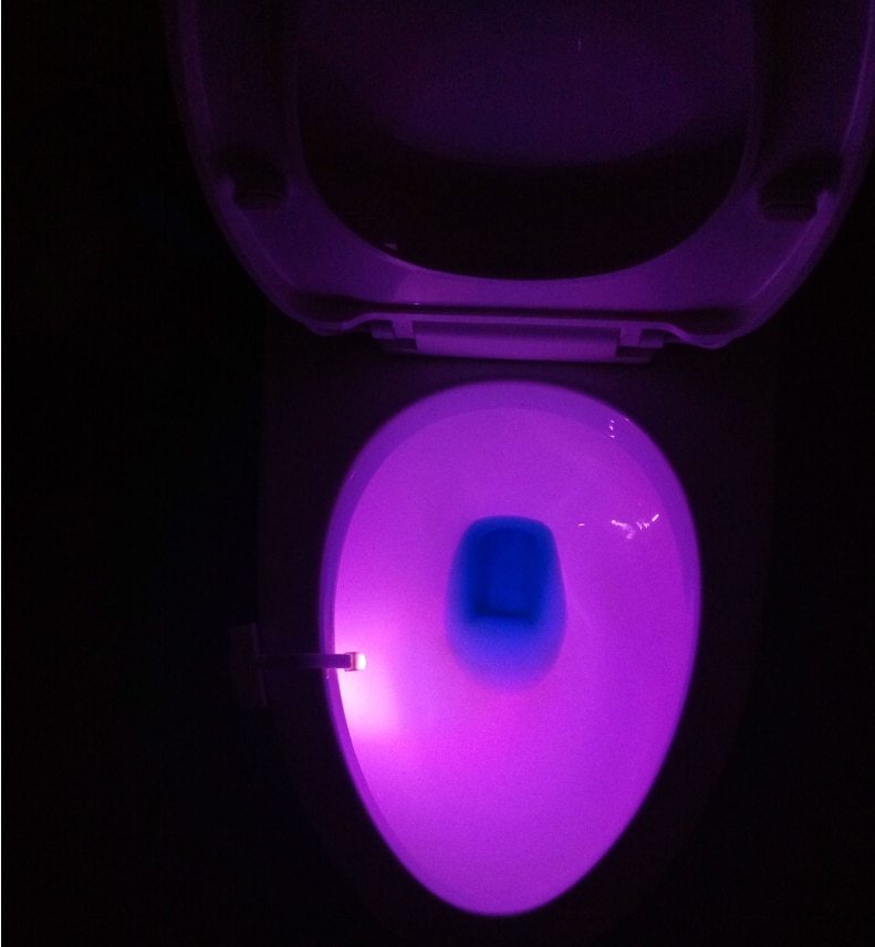 Toilet LED Night Light – Motion Sensor, 8 Colors