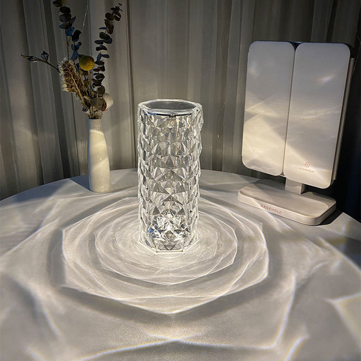 Nordic Crystal Touch Lamp – 16 Color LED USB Light
