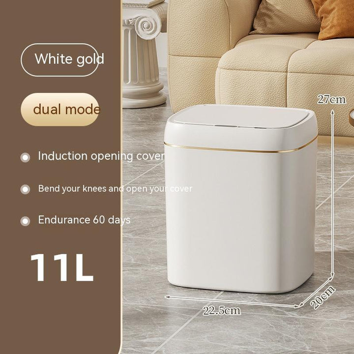Smart Induction Trash Can with Lid – 13L/16L