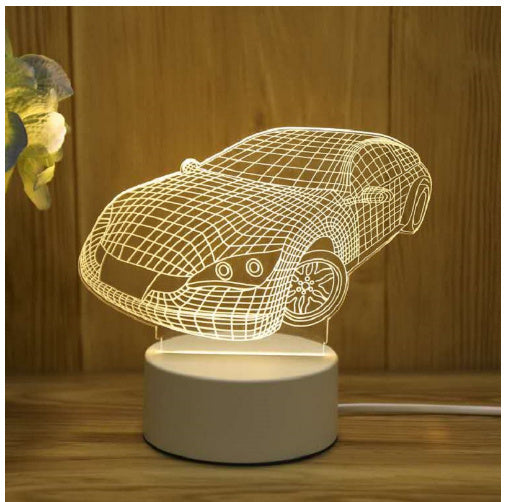 3D LED Acrylic Night Light USB Neon Lamp Decor
